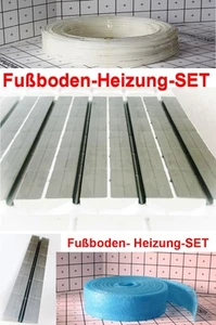 65 m² 12 SET-Fußboden-Heizung Platte-Trockenbau Rohr Wärmeleitblech - Bild 1 von 6