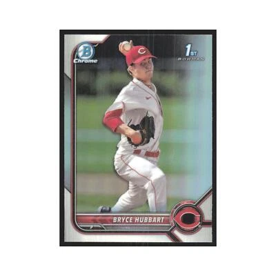 2023 Bowman Draft Chrome Bryce Hubbart Reds #BDC-17 - Image 1 of 3