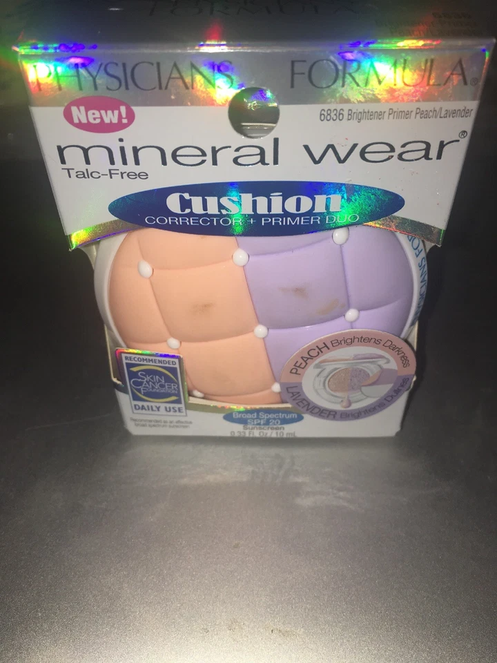 Physicians Formula Mineral Wear Cushion Corrector + Primer #6836 Peach/Lavender - Image 1 of 3
