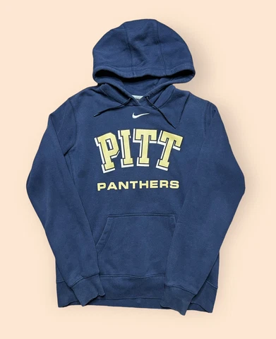 Pitt Panthers Nike Hoodie Center Swoosh Women’s Large Blue Pittsburgh Cover