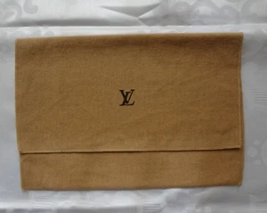 Vintage Louis Vuitton LV Braun Flanell Aufbewahrungstasche Staubbeutel Umschlag Stil - Bild 1 von 6