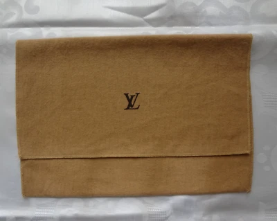 Bolsa de almacenamiento de franela marrón vintage Louis Vuitton LV bolsa antipolvo estilo sobre Foto 1 de 4