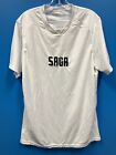 New High Five Adult's 100% Polyester Saga Sports Shirt Size M Medium Color White
