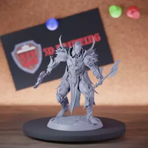 Drow Paladin Miniaturkämpfer Mini Dungeons and Dragons Mini DnD 5e TTRPG - Bild 1 von 8