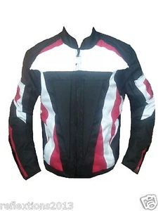 Motorbike Jacket Rider CE Armour Waterproof Motorcycle Textile Biker Jacket - Foto 1 di 3