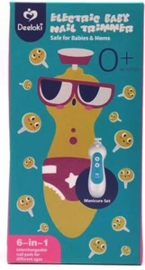 Recortadora de uñas eléctrica recargable para bebé Deeloki 6 en 1 para dedos de los pies y las uñas - Imagen 1 de 6