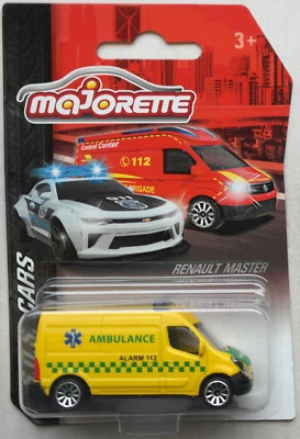 Majorette Renault Master gelb/grün AMBULANCE Neu/OVP Rettungswagen Dänemark Van - Bild 1 von 4