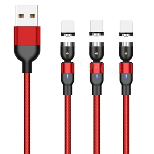 3Pack 3/6 Ft Magnetic Cable Fast Charging Cord For iPhone 6 7 8 X 11 USB Charger - Picture 1 of 13