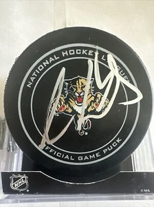 Aaron Ekblad Florida Panthers Official game Puck - Picture 1 of 3