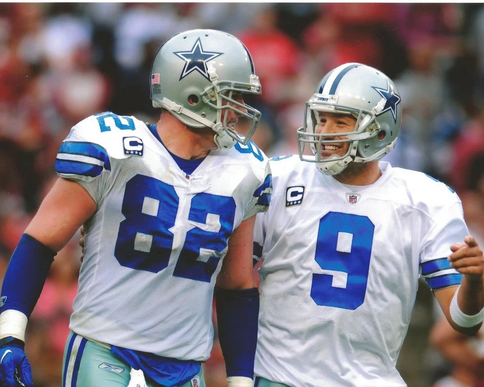 FOTO 8X10 TONY ROMO & JASON WITTEN DALLAS COWBOYS FOTO NFL Foto 1 de 1