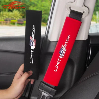 2*Car Seat Belt Cover Shoulder Pads For Chevrolet RAM GMC Ford F-Series For Jeep - Imagem 1 de 4