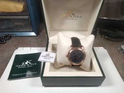 Novo Antigo Estoque Adee Kaye AK4004-M Relógio Automático Masculino com Indicador de Vento - Imagem 1 de 4