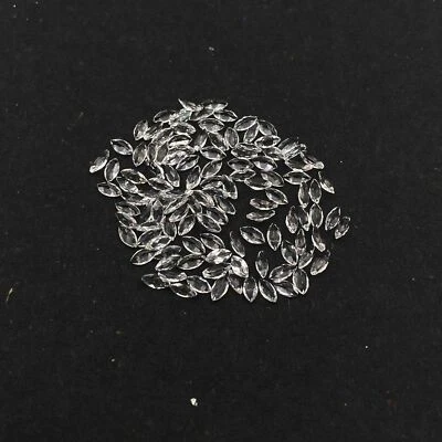 Natural White Topaz Marquise Cut Loose Gemstone Lot  2*4 MM 5 CT 57 PCS - Image 1 of 4