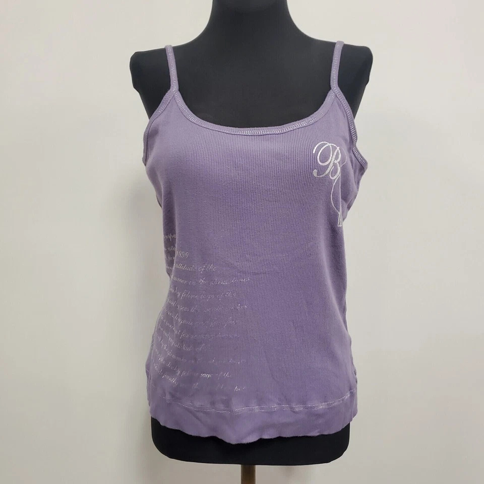 Camiseta sin mangas acanalada Baby Phat para mujer Y2K talla XL púrpura prenda deportiva de ocio Foto 1 de 4