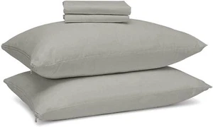 Pillow Covers with Zipper Standard Size - 2 Pack - 100% Cotton Soft and Breat... - Picture 1 of 6