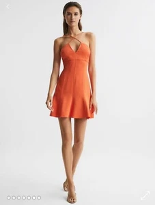 REISS TRINA STRAPPY MINI DRESS SIZE 10 - Picture 1 of 10