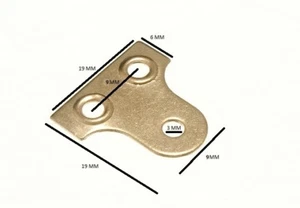 Bilderspiegel hängend Glasplatte EB vermessingt ungeschlitzt 19 mm 10er Pack - Bild 1 von 1