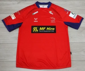 Doncaster Knights Rugby Away Shirt 2019/2020 - Oxen 2XL Jersey Red XXL Top A2V - Picture 1 of 10