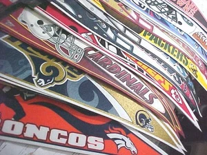 NFL PENNANT ON SALE MOST TEAMS THESE ARE CLOSEOUT ITEMS GET YOURS TODAY - Picture 1 of 19