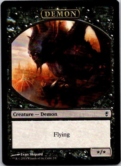 Magic the Gathering MTG {Demon Token} Conspiracy M095 - Image 1 of 3