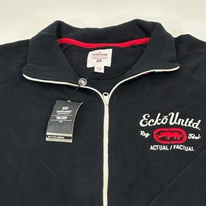 Ecko Unltd Herren Jacke mit Reißverschluss schwarz rot weiß Größe 4XB - Bild 1 von 5