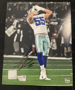 Leighton Vander Esch Cowboys Signed Autographed Howling 8x10 Photo Fanatics COA - Picture 1 of 4