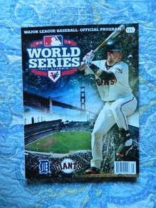 2012 World Series Major League Baseball Program Buster Posey San Francisco Giant - Picture 1 of 6