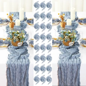 24 Stück Käsetuch Servietten und 2 Tischläufer Set, 10 Fuß Käsetuch Tisch... - Bild 1 von 7