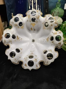 Cuenco de vidrio de compota vintage estilo Hollywood Regency reutilizado en campana de humo - Imagen 1 de 6