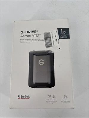 Brand New Sealed SanDisk USB-C 1TB G-Drive ArmorATD Portable External New - Image 1 of 4