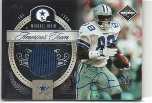 /25 2010 Panini Limited - America's Team Michael Irvin #21 (MEM, AU) - HOF NM - Picture 1 of 2