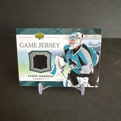 2007-08 Upper Deck AUTHENTIC GAME JERSEY #J-EN Evgeni Nabokov EX/NM - Image 1 of 2