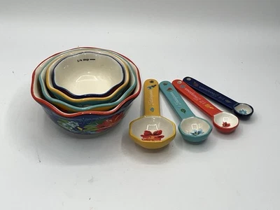 2 Sets Pioneer Woman Measuring Cups And Measuring Spoons Set Of 4 - Image 1 of 4