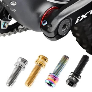 4PCS Mountain Bike Titanium Screws Disc Brake Clamp Seat Handle Bolts M6*17/19mm - Bild 1 von 20