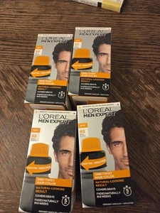 Lot of 4  L'Oreal MEN EXPERT #02 Real Black One Twist  Hair Color Dye - Picture 1 of 7