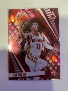 Phoenix Red Cracked Ice Trae Young Atlanta Hawks #156 2023-24 - Imagen 1 de 3