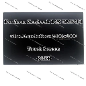 14" OLED Touch Screen Assembly Display Complete ASUS ZenBook 14X UM5401 UM5401Q - Picture 1 of 8