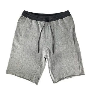 Volcom Fleece Shorts Terry Heather Athletic Gym 10" Casual Soft Grey Men's L - Picture 1 of 4