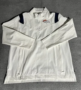 Denver Broncos Nike White Sideline Coaches Chevron Lockup Quarter-Zip Top Large - Bild 1 von 14
