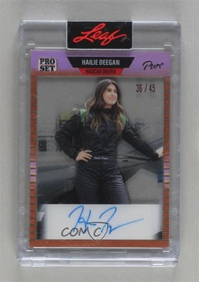 2023 Leaf Pro Set Pure 1989 Auto Bronze Spectrum /45 Hailie Deegan #89-HD1 Auto - Image 1 of 2