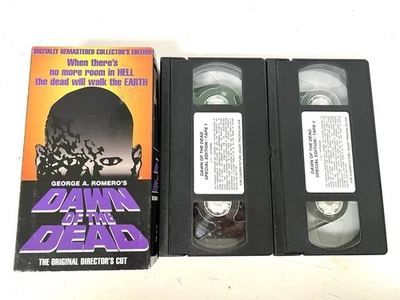 Dawn Of The Dead VHS ROMERO Directors Cut 2-Tape Set Collectors Edition - Image 1 of 4