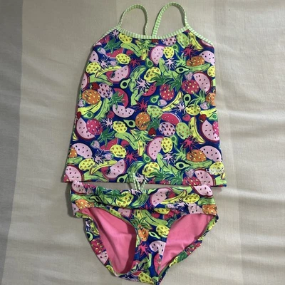 TRAJE DE BAÑO Delfin Uglies Niñas 14 2 piezas Tankini Bikini TRAJE DE BAÑO FRUTA USADO EN EXCELENTE ESTADO Z24 Foto 1 de 4