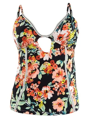 Traje de baño Tankini de flores silvestres Lucky Brand para mujer separado (XS, múltiple) Foto 1 de 2