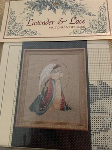 "Guardian Angel" L&L18 Lavender & Lace Cross Stitch chart Marilyn Leavitt-Imblum - Picture 1 of 4