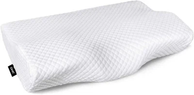 Memory Foam Pillow for Neck Pain Relief, Adjustable Orthopedic Ergonomic Cerv... - Image 1 of 4