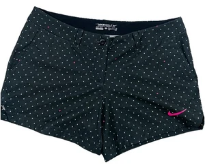 Pantalones Cortos de Golf Nike Golf Sri Fit Para Mujer Talla 10, Blanco Rosa Lunares Elastizados - Imagen 1 de 10
