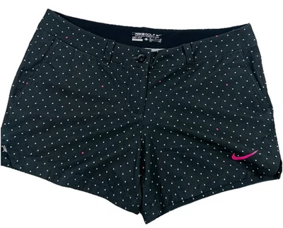 Pantalones Cortos de Golf Nike Golf Sri Fit Para Mujer Talla 10, Blanco Rosa Lunares Elastizados Foto 1 de 4