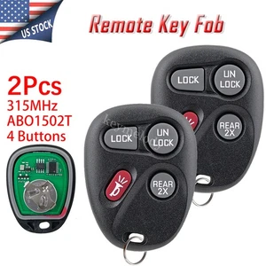 2 4B Remote Car Key Fob For Chevrolet Camaro Pontiac Firebird 1996-2002 ABO1502T - Bild 1 von 10