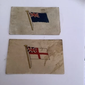 1914-8 Wills Silks  Flags Of The Allies - The Blue Ensign and The White Ensign G - Bild 1 von 4