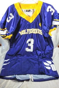 Wolverines #3 Adult Football Jersey - Blue - Size Adult XL - Picture 1 of 3